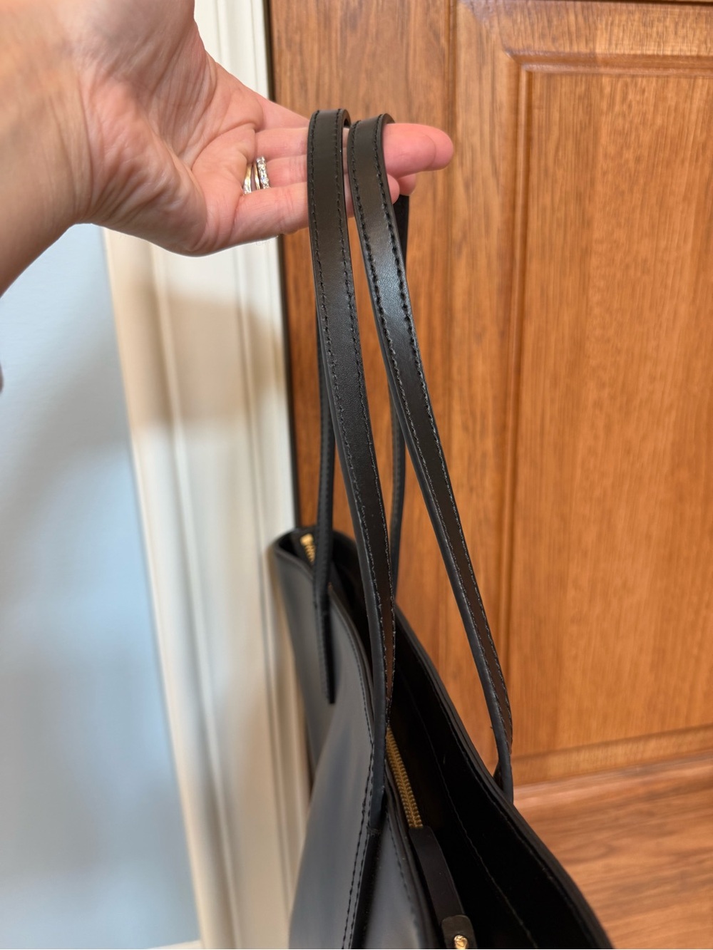 kate spade New York Black Leather Tote Bag - Picture 11 of 15